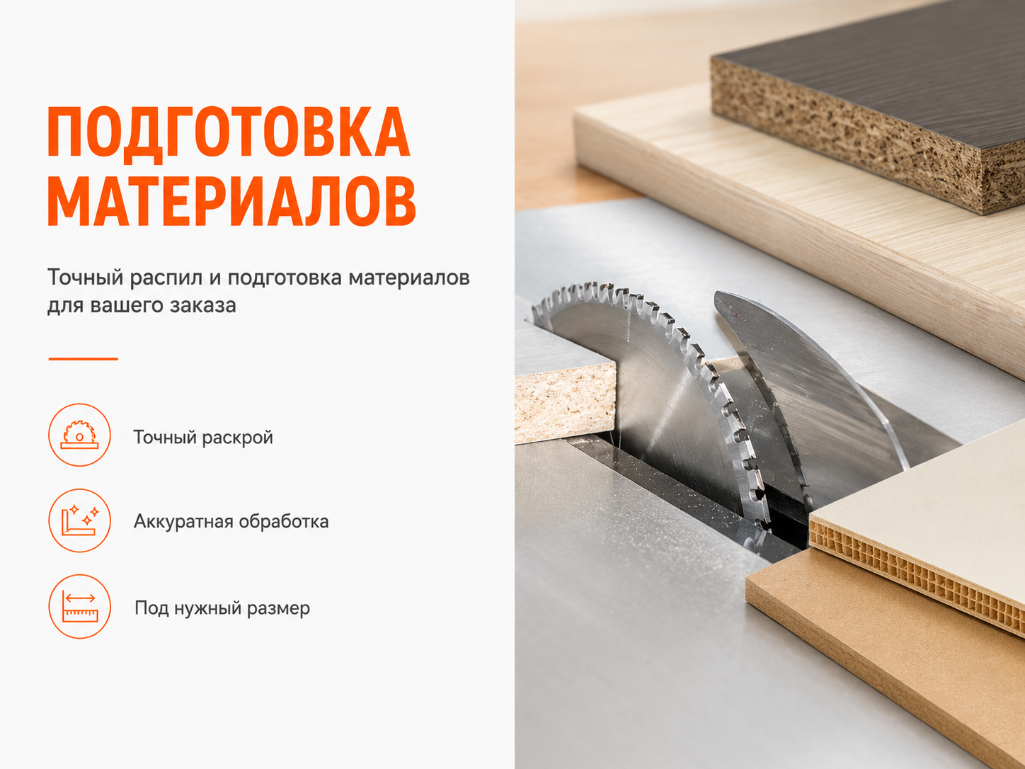 Изображение раздела «Подготовка Материалов»